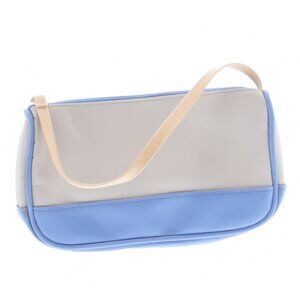 Blue Light Brown Grey Wristlet Bag